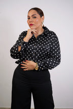 Camisera Noir Lunares