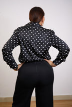 Camisera Noir Lunares