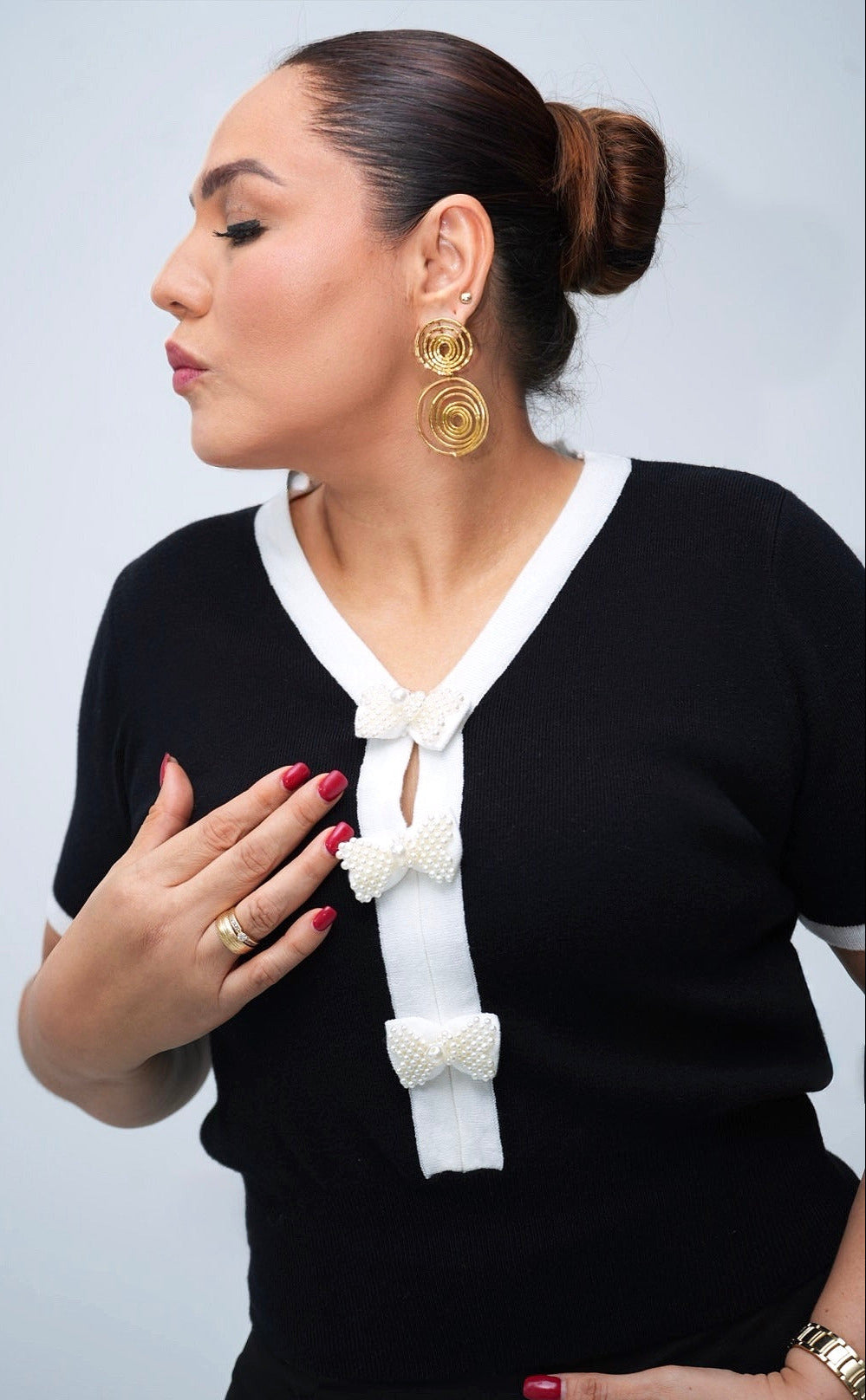 Blusa Perla Noir