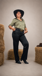 Pantalón Negro Satinado